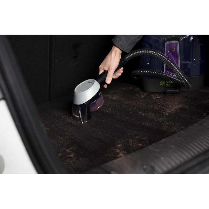 BISSELL SpotClean Pet: Портативний чистий для килимів та меблів | Видаляє плями та забруднення | Технологія HeatWave | 36982, Titan/Lila