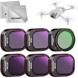Набір фільтрів ND та CPL NEEWER для DJI Mini 4 Pro: 6 шт. (ND8, ND16, ND32, ND64, ND128, CPL) з ультратонким рамкою