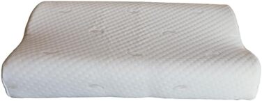 Ортопедична подушка Fomella Wave M з пам'яттю форми, 50x32x8/11 см