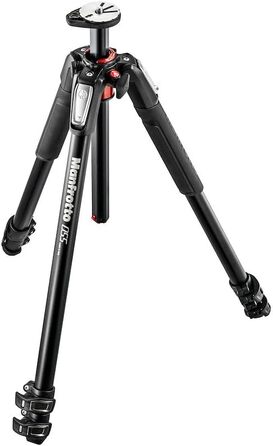 Штатив Manfrotto MT055XPRO3 з алюмінію, 3 секції – для DSLR, компактних та беззеркальних камер, чорний