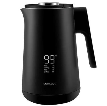 Електричний чайник Concept Intuitive, 1500 Вт, 1,7 л, чорний