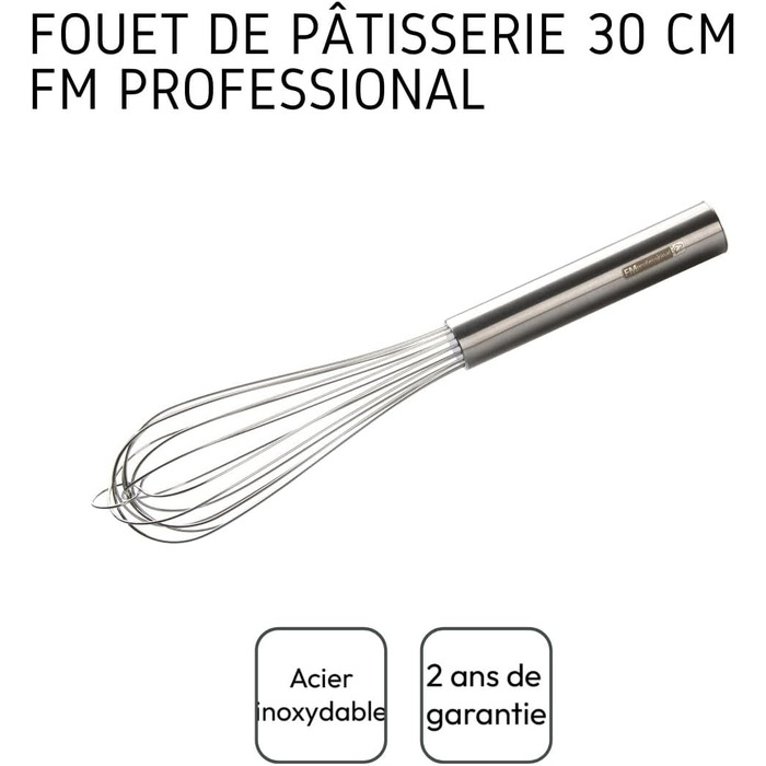 Віночок кухонний FMprofessional 21888, нержавіюча сталь, 35 см, сріблястий (робоча частина 30 см)