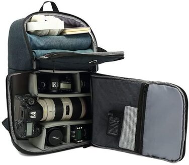 LEEMASING Рюкзак для фотоапарата Outdoor, водонепроникний, для DSLR, чоловічий/жіночий, для подорожей та походів