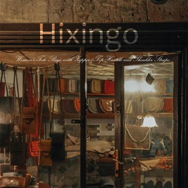 Сумка жіноча Hixingo середнього розміру, шопер вінтажний, елегантна сумка через плече для роботи, подорожей, покупок (кава, 38x27x16 см)