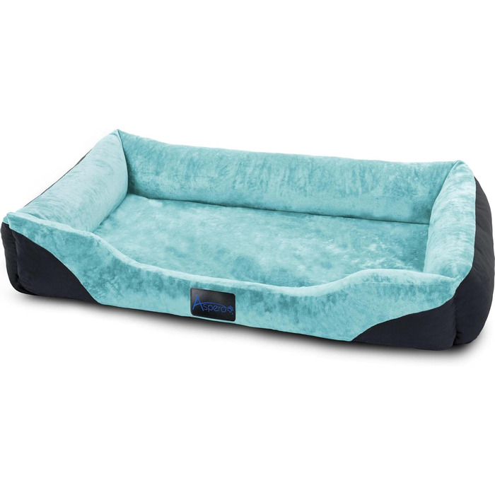 Ліжко для собак, подушка для собак - ліжко-кошик з високим бортиком, 80x120, 70x100, 60x80, 40x50, блакитний колір, розмір 70x100 см