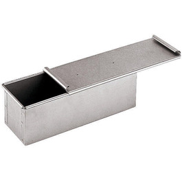 Хлібниця Paderno з алюмінованої сталі з кришкою, 30x10 см