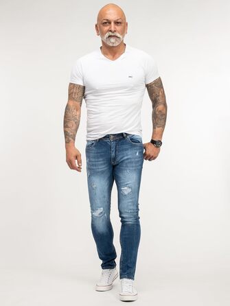 Чоловічі джинси Rock Creek Slim Fit M21 (32W/34L, сині) - Оригінал