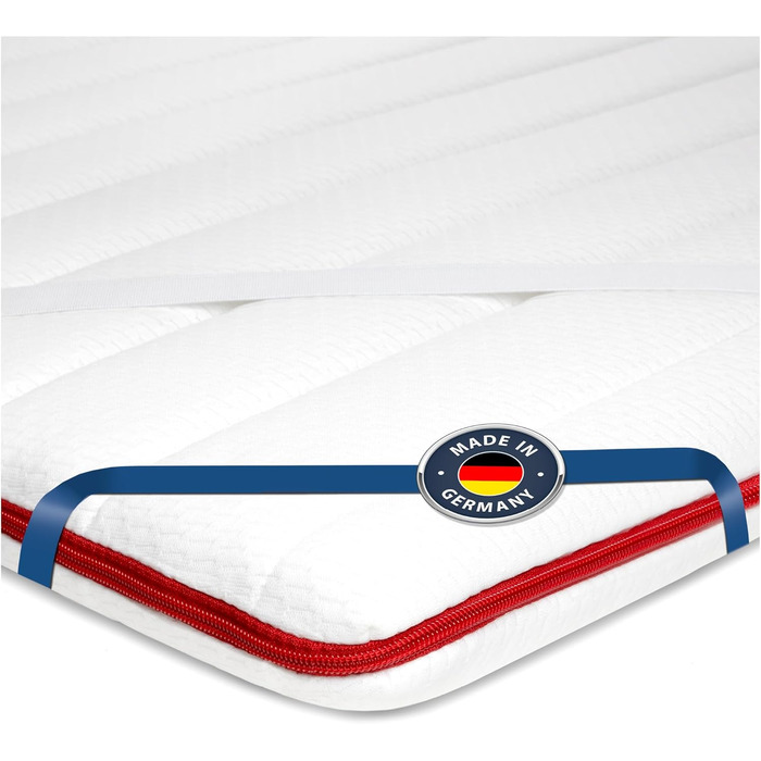 BMM Topper 140x200 cm Classic Premium Firmness H2 soft/Visco-elastic foam topper/Öko-Tex certified/ergonomic mattress topper/height 6 cm/topper produced in Germany