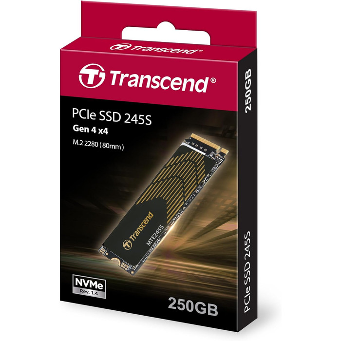 SSD Transcend B NVMe PCIe Gen4 x4 M.2 2280 250GB - Швидкий накопичувач для ПК
