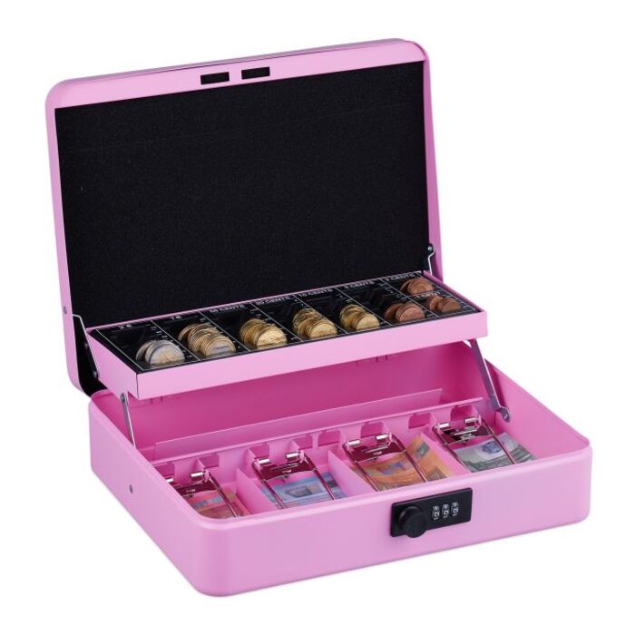 Relaxdays Cash Box Комбінація номерів Євро