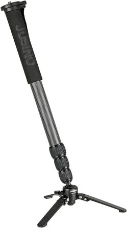 Монопод JUSINO Karbon з регульованою висотою до 170 см та стійким столиком, вантажопідйомність 12 кг (VM-324C)