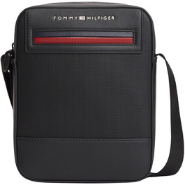 Чоловіча сумка-месенджер Tommy Hilfiger Foundation Mini Reporter BDS, чорна, універсальний розмір