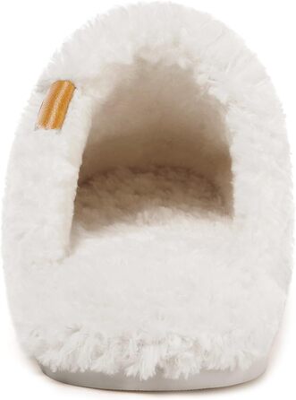 Домашні тапочки Dokela для жінок та чоловіків, зручні, з піною пам'яті, з штучним хутром, легкі, антиковзаючі (46/47 EU, білі)