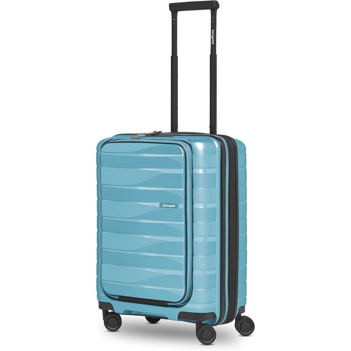 Чемодан середнього розміру з жорстким корпусом | Розкладний валіза-тележка 45 x 27 x 66 см з високоякісного поліпропілену | Унісекс, вага 3,7 кг | Подвійні колеса & TSA-замок (Travel) | Відділення для ноутбука (55 см)