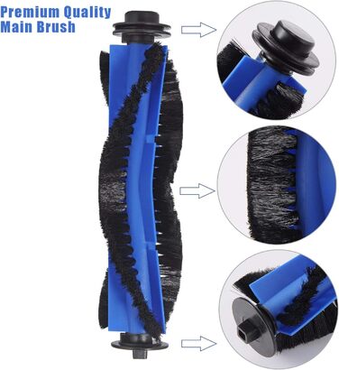 Набір аксесуарів для роботів-пилососів Eufy RoboVac 11S Max, 15C Max, 30C Max, G30 Edge, G10 Hybrid: щітка, бокові щітки, фільтри (1+4+8 шт.)