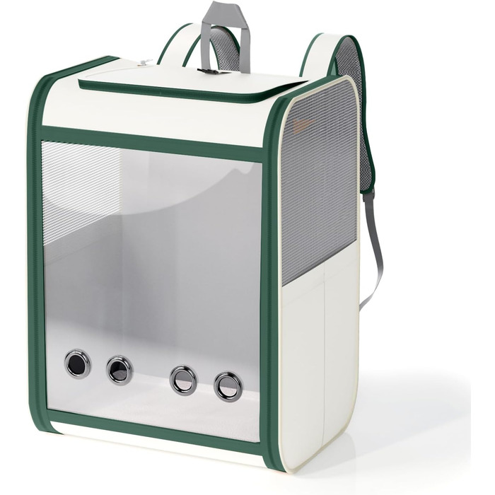 Рюкзак-переноска для котів та собак SWIHELP, зелений: безпечний та зручний для подорожей