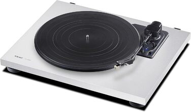 Програвач вінілу Teac TN-180BT-A3 White з Bluetooth, ремінним приводом, 3 швидкості (33/45/78 об/хв) та вбудованим фонокоректором