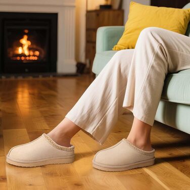Унісекс капці Litfun з ефектом пам'яті (Memory Foam), теплі домашні та вуличні тапочки, колір абрикосовий, розмір 37 EU