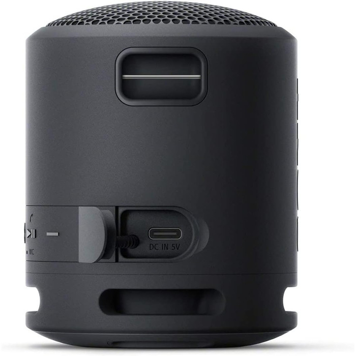 Портативна Bluetooth колонка Sony SRSXB13/B Extra Bass, чорна - Водонепроникна, USB-C, до 16 год роботи