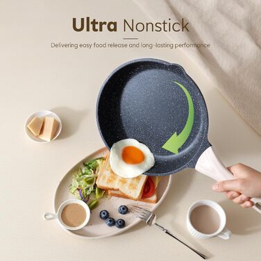 Набір посуду Kordisen з антипригарним покриттям, 5 предметів: каструлі та сковорідки. Безпечний, сумісний з індукцією, PFOA та PFAS free