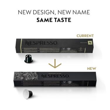 Кава NESPRESSO Original Ristretto, темне обсмаження, 50 капсул для капсульних машин Original