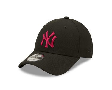 Кепка New Era New York Yankees 9Forty чорно-рожева (однаковий розмір)