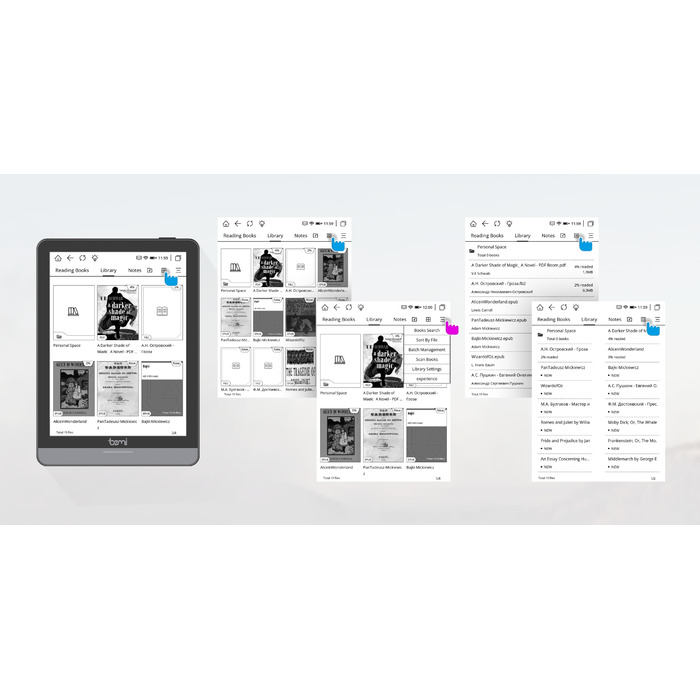 Планшет-читалка Bemi Cognita Tab 6+, 32 ГБ, 6