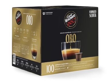 Капсули для кавомашин Nespresso Caffè Vergnano 1882 Oro, 100 шт