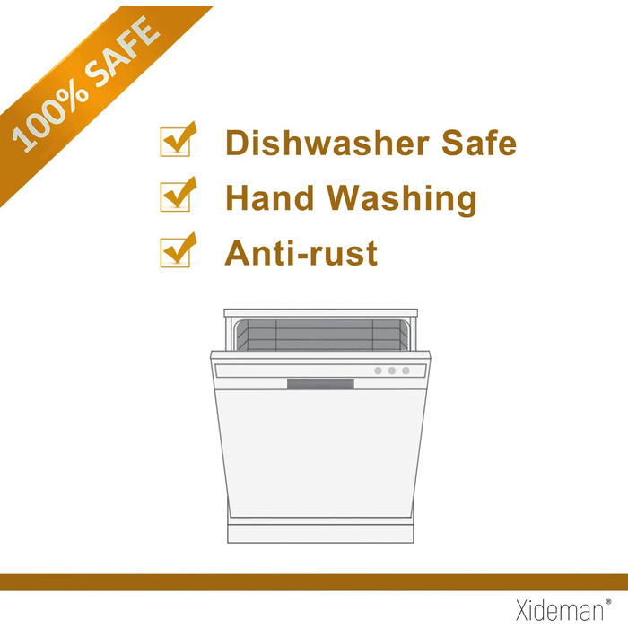 Набір столових приборів на 6 осіб, 24 предмети, чорний, нержавіюча сталь 18/10, з титановим покриттям, сучасний дизайн, ніж з двостороннім лезом, для мийки в посудомийній машині