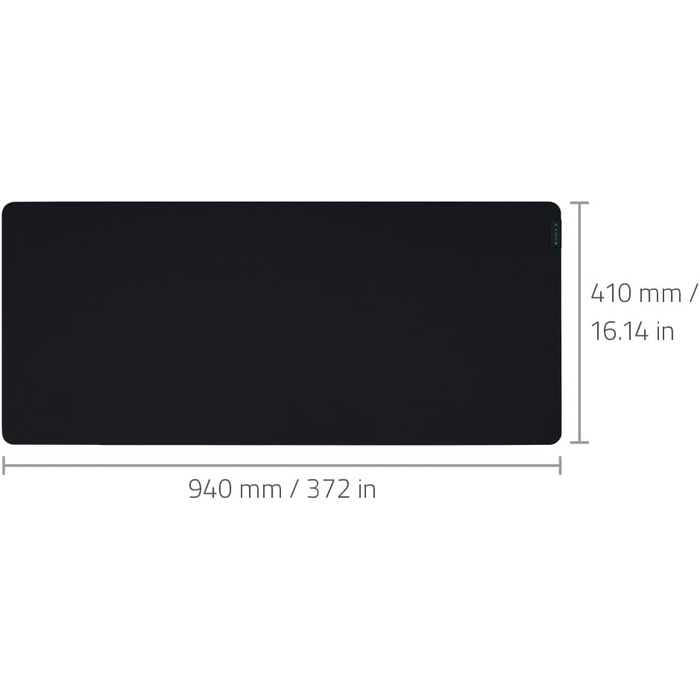 Ігровий килимок для миші Razer Gigantus V2 XXL, м'який тканинний килимок з мікроплетеним покриттям та гумовою основою, 450 x 400 x 3 мм, чорний