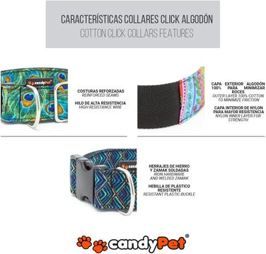 Обіймка для собак candyPet® Click з музикою, ширина 4 см, розмір шиї 30-55 см