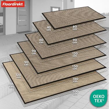 Килимок для входу преміум-класу Sky Novo, 120x180 см. Килимок для дому та вулиці, антиковзаючі, миючий, для входу, перед дверма.