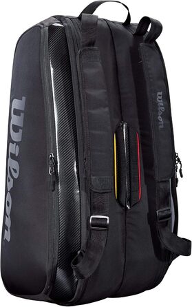 Сумка для тенісу Wilson Super Tour Pro Staff на 9 ракет, чорна