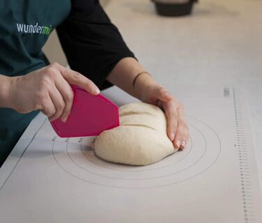 Wundermix - WunderMat® Baking Mat for Baking (60x40cm) • Silicone Baking Mat • Silicone Dough Mat with Markings • Non-Slip Baking Mat • Non-Stick Dough Mat