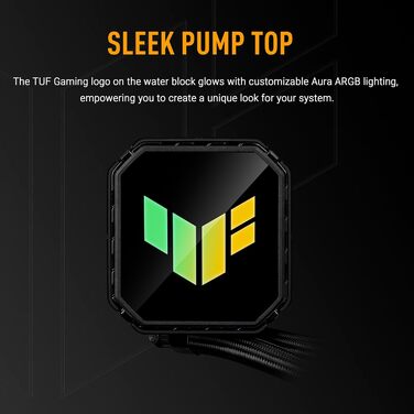 ASUS TUF Gaming LC III 360 ARGB - водяне охолодження CPU з RGB підсвічуванням, 360 мм, для Intel LGA 1851/1700/1200 та AMD AM5/AM4