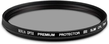 Berlin Optix CPL Поляризаційний фільтр 77mm - для чистої та чіткої картинки | Преміум якість