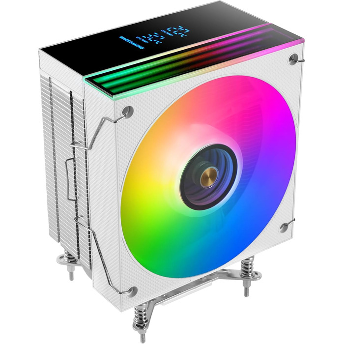 Mars Gaming ML-LCD360: Світлодіодна рідинна система охолодження для ПК, 600W, 3x 120mm вентилятори ARGB, LCD дисплей, помпа Opti-Chamber 3rd Gen, чорний