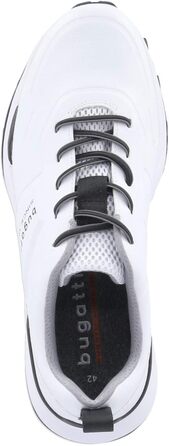 Чоловічі кросівки Bugatti з перфорацією: комфорт та повітропроникність. Білі (47 EU)