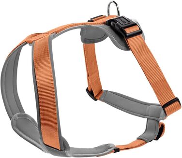 Нашийник для собак HUNTER Neopren, розмір L, колір: мідно-сірий, нейлон, м'який неопрен, світловідбиваючий 3M Scotchlite