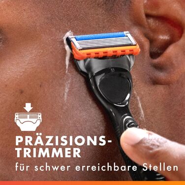 Бритва Gillette Fusion 5 Power для чоловіків, електрична станок для вологого гоління, метал, чорний