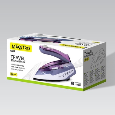 Дорожня праска Maestro MR-317T 1100W, синя