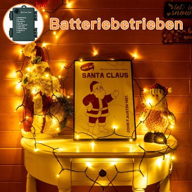 Ланцюжок прикрас Ollny з 150 LED, 15 м, тепле біле світло, IP44, для саду, вечірки, Нового року (зелений кабель)