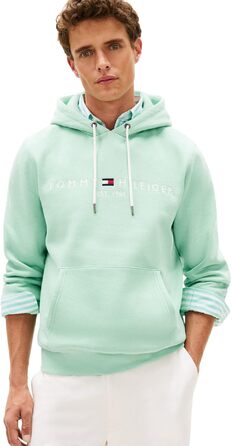 Чоловічий худі Tommy Hilfiger з капюшоном та логотипом, колір Green (Crushed Mint), розмір M