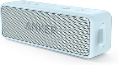 Портативна Bluetooth Колонка Soundcore Anker 2 з 12W Звуком, BassUp, IPX7 Водонепроникність, 24 Години Роботи, Бездротове З'єднання, Колонка для Дому, Відпочинку та Подорожей