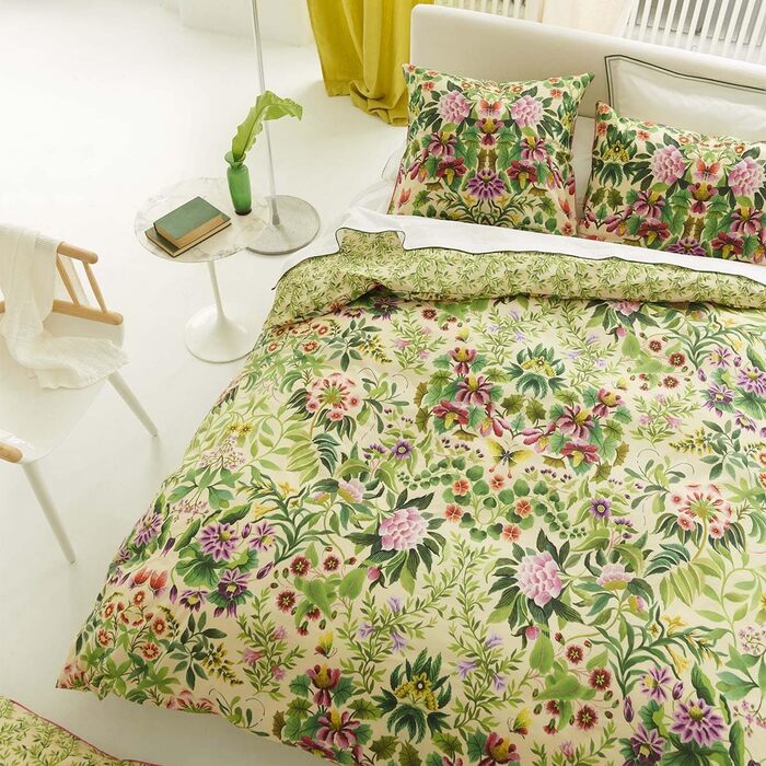 Designers Guild Ikebana Damask Cushion Cover, Printed, Cotton Percale, 50 x 75 cm