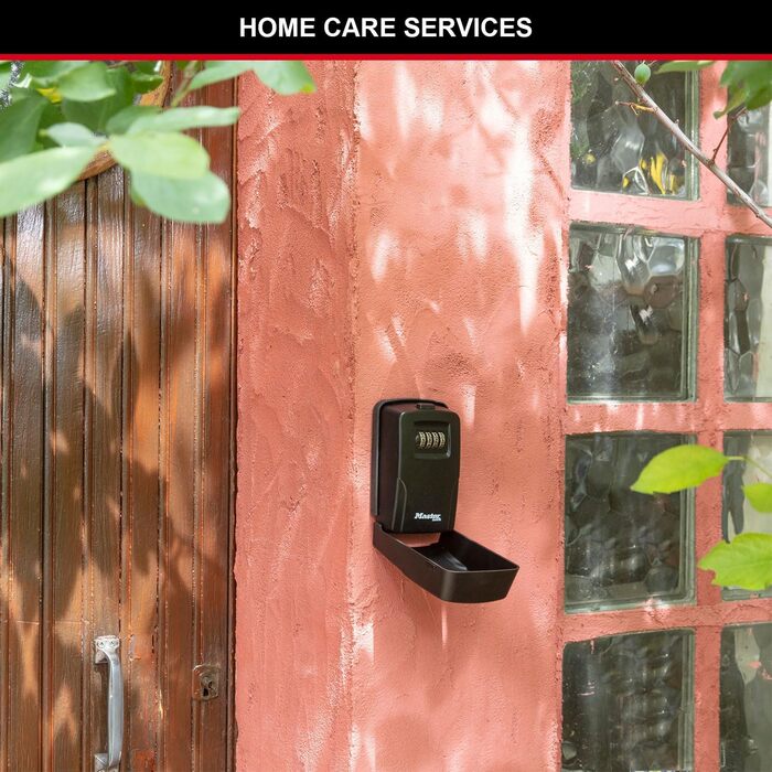 Master Lock Wall Mounted Key Safe - Outdoor Key Lock Box - 11.9 x 8.5 x 3.6 cm
