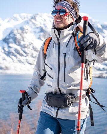 Сумка на пояс Waterfly: чоловіча/жіноча, спортивна, для подорожей, прогулянок з собакою, на пояс, з регульованим ремінцем (темно-зелена)