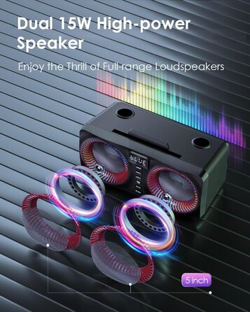 Караоке система All-in-One з Bluetooth, 2 мікрофонами та акустикою 30W, для вечірок (Red2)