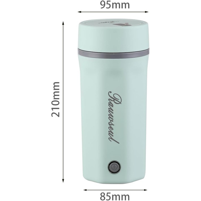 Електричний чайник Glas Elektrisch Wasserkocher 0,6L 500W з регулюванням температури 40-75°C, таймером, сенсорним керуванням, BPA-free, компактний, для дому, дачі, кемпінгу, підходить для чаю, кави, білий (Grün Max)