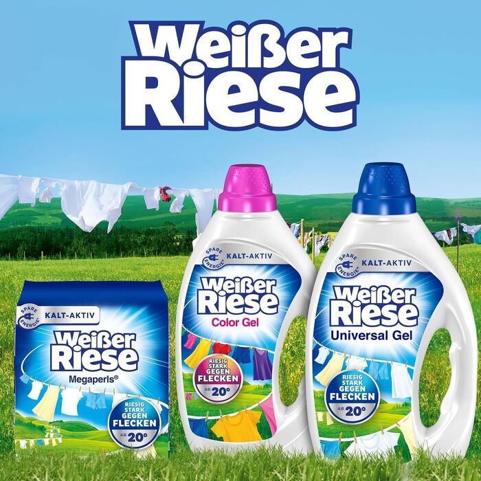 Набір: Гель для прання Weißer Riese Color (100 прань) та освіжувач для унітаза WC-Frisch Spa Momente Harmonie (50г)